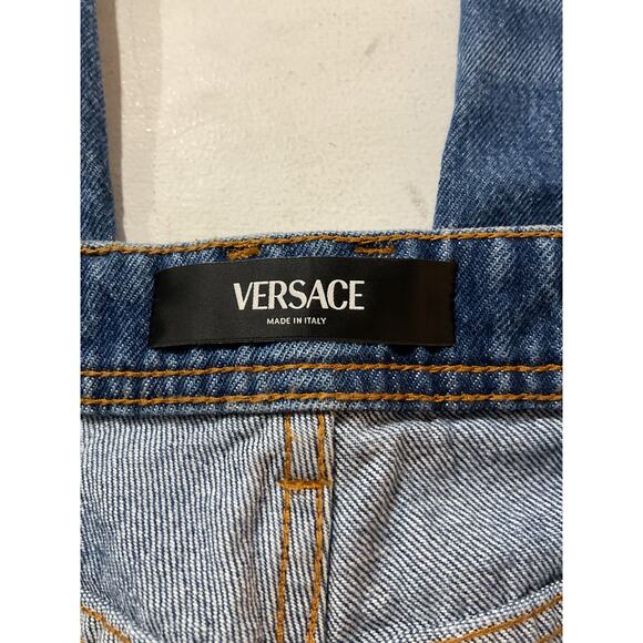 Versace Stonewash Straight Leg Denim Jean Size 26 - Picture 5 of 6